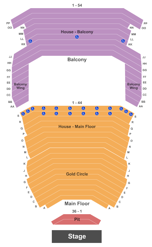 Macomb Center For The Performing Arts Annie Seating Chart